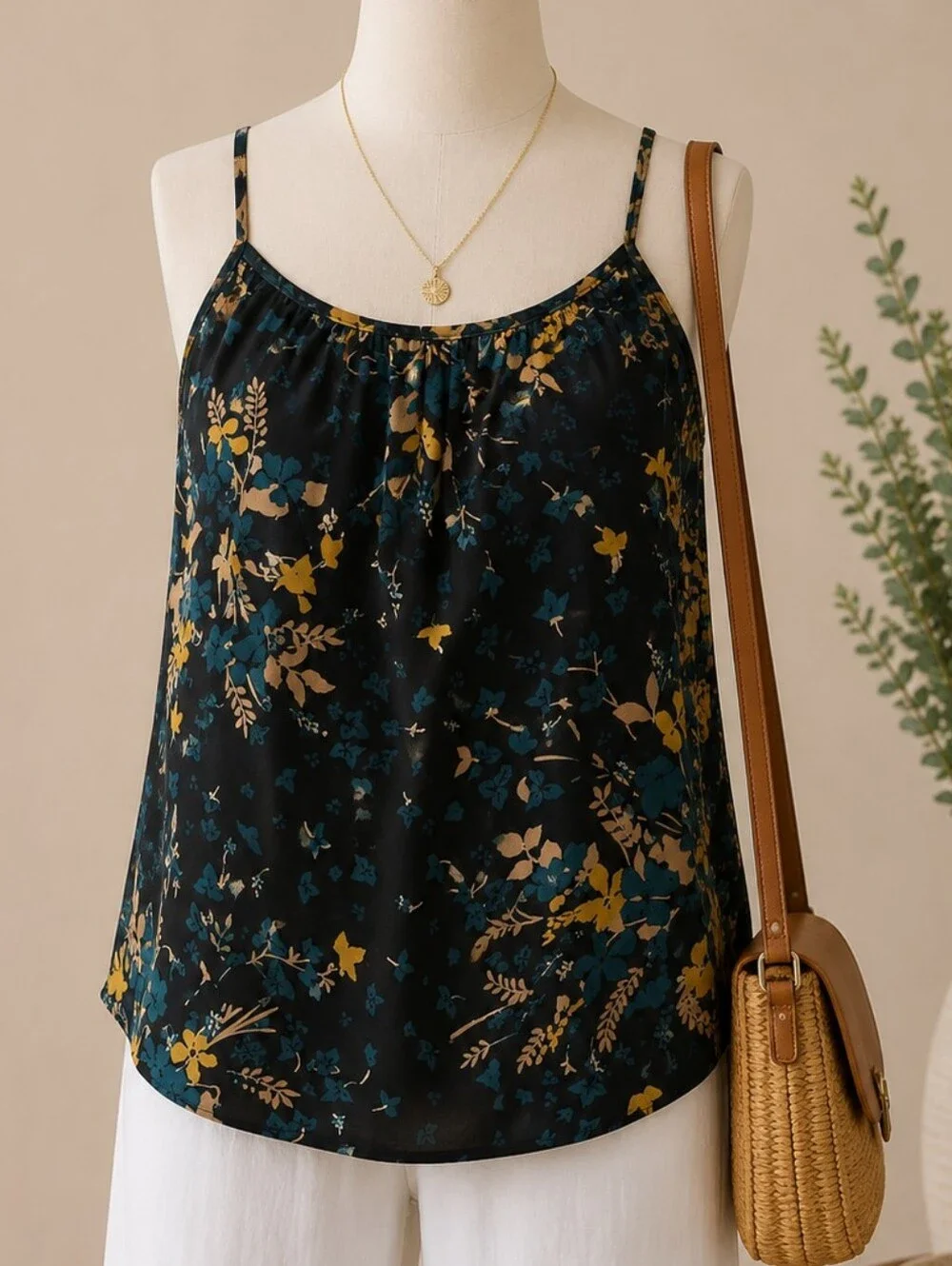 LOFT FLOWY FLORAL CAMI